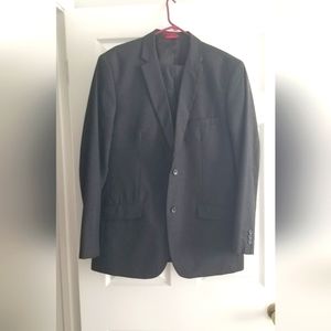 Alfani dark grey two piece men's suit Large Slim Fit jacket and pants